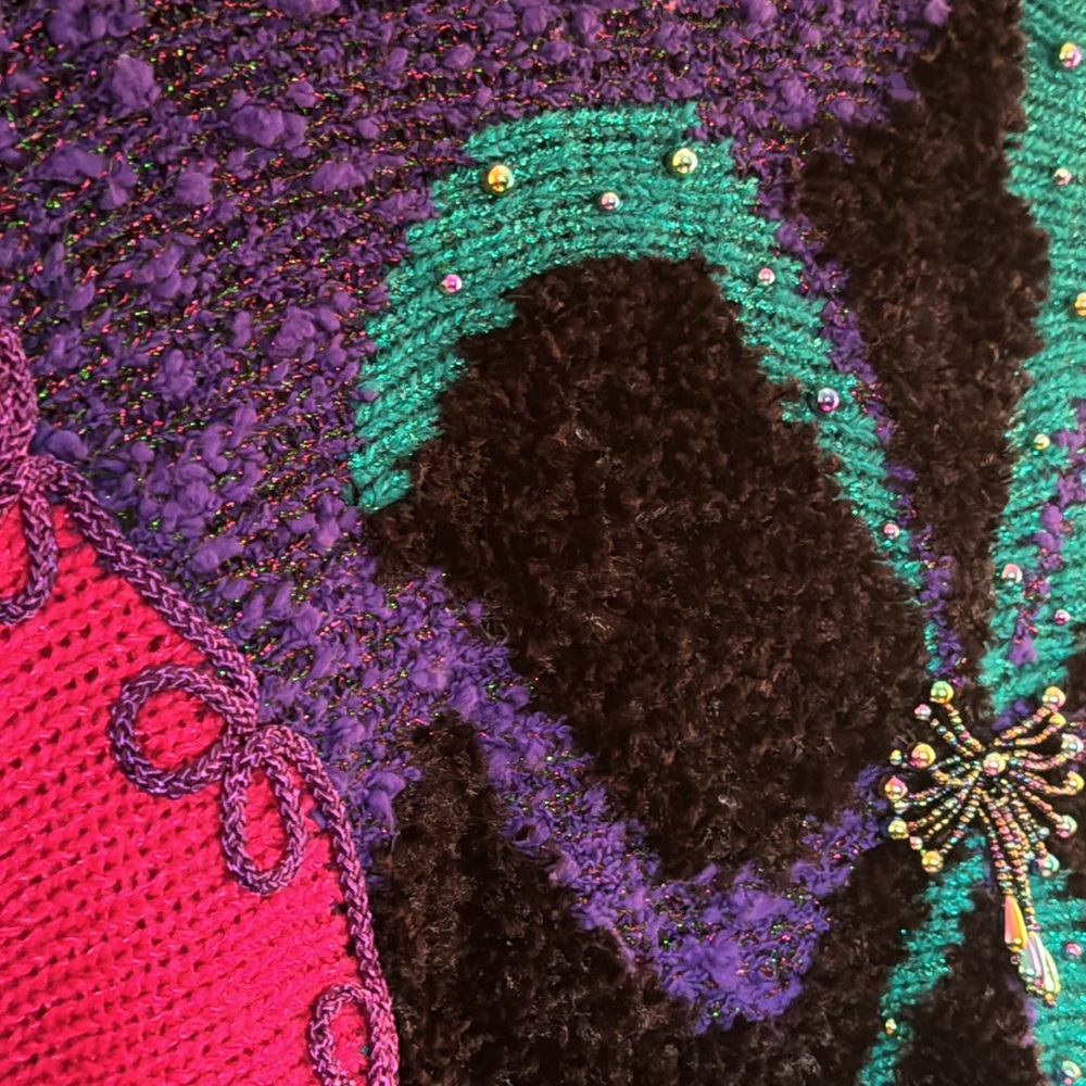 Vintage Jaclyn Smith Beaded Sweater Size M - Picture 5 of 12